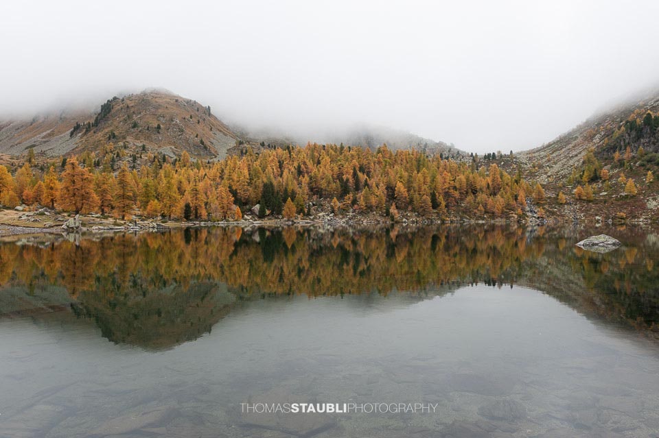 Herbststimmung über dem Lagh da Val Viola