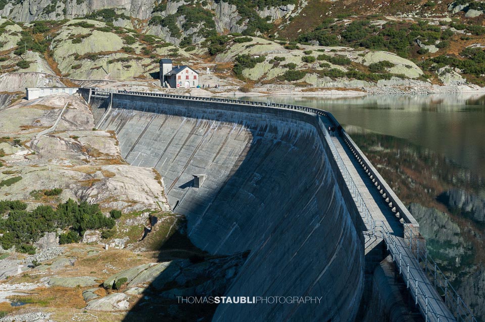 Staumauer des Gelmersees