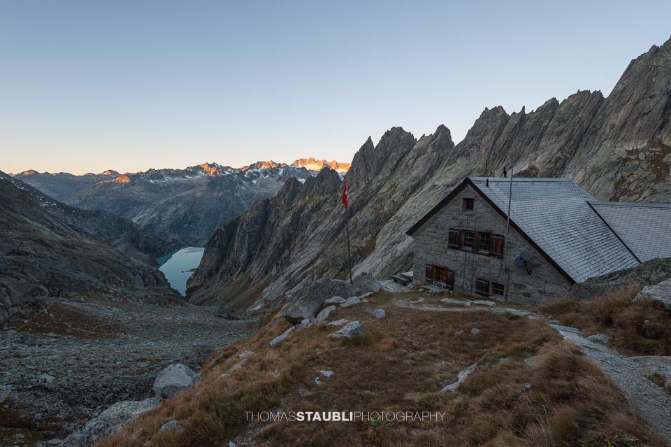 Morgenstimmung auf der Gelmerhütte