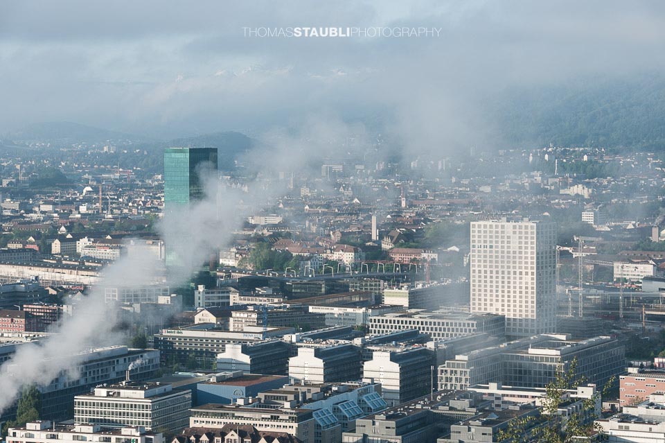 Nebel über Zürich