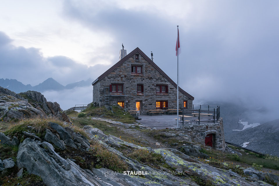 Abenddämmerung auf der Rotondohütte