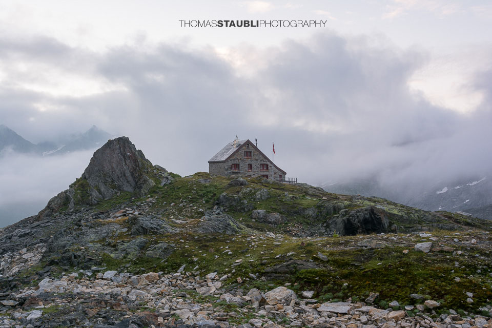 Morgendämmerung auf der Rotondohütte
