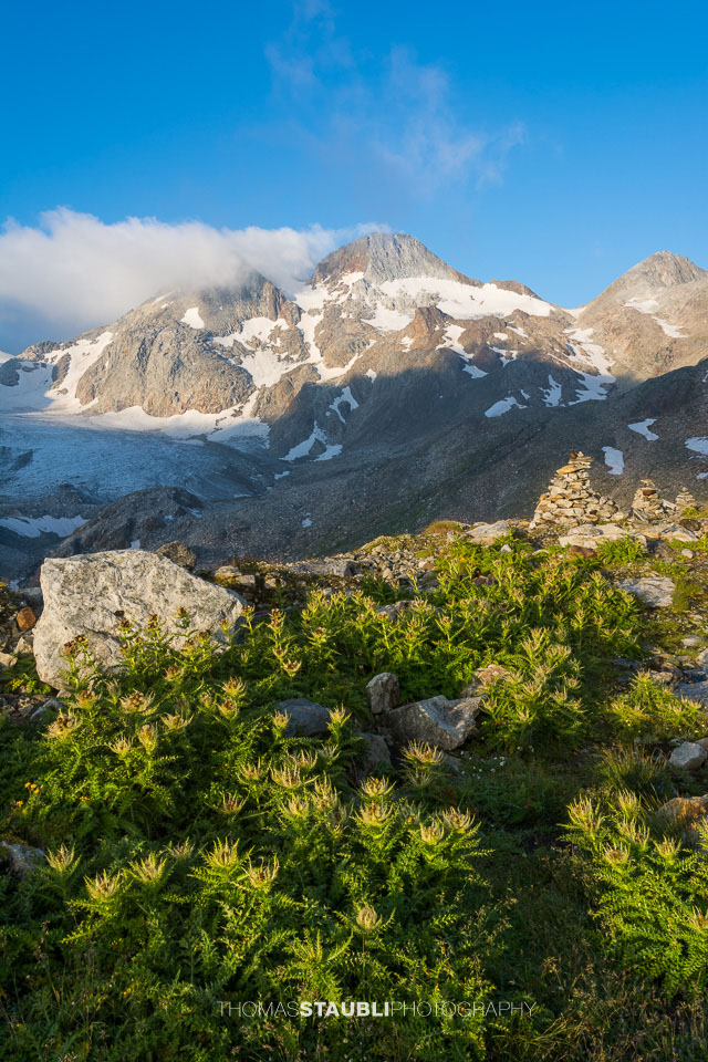 die ersten Sonnenstrahlen am Gross- und Chli-Läckihorn