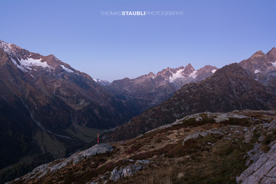 Morgenstimmung über dem Meiental