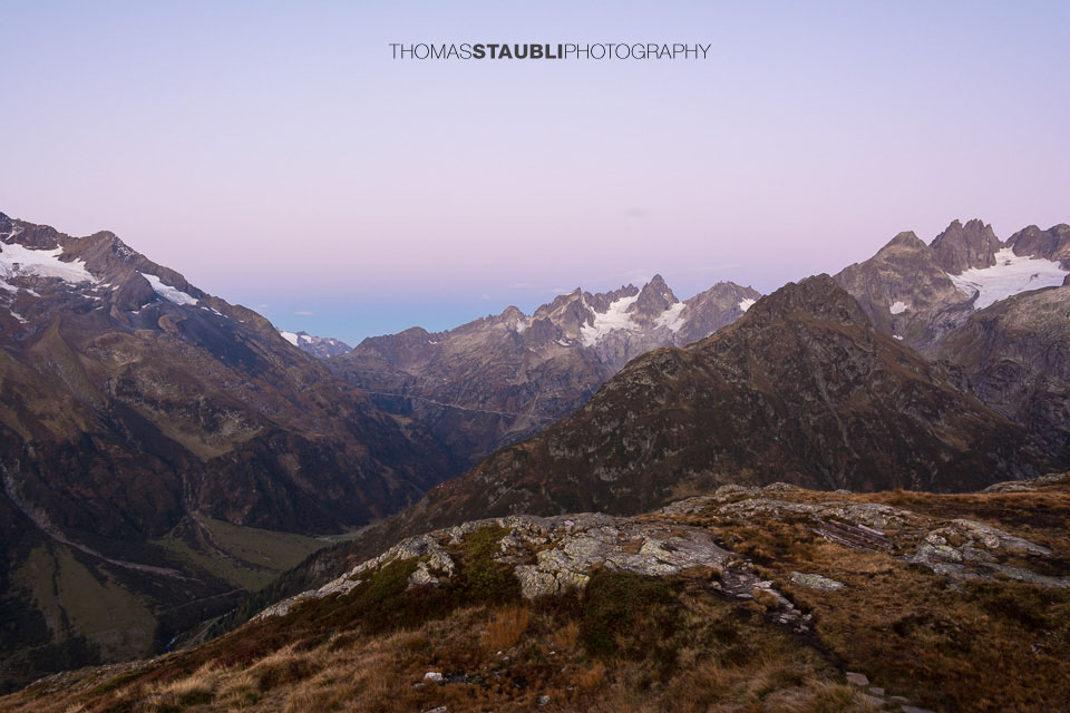 Morgenstimmung über dem Meiental