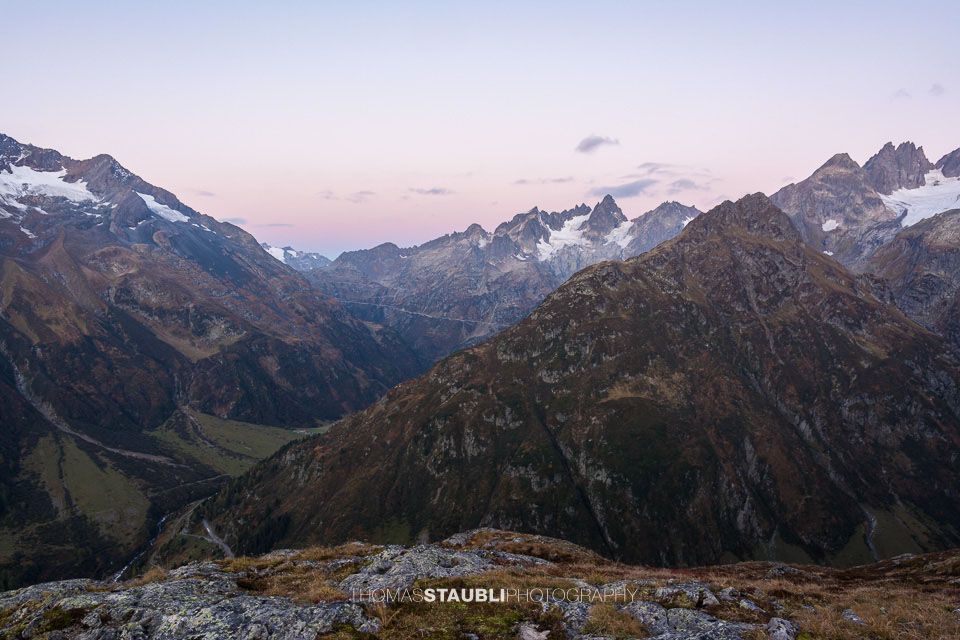 Morgenstimmung über dem Meiental