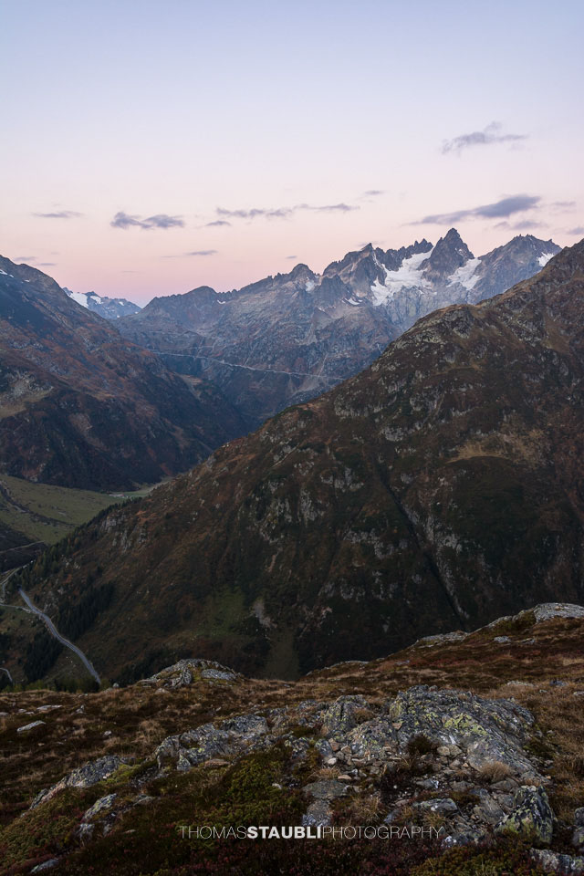 Morgenstimmung über dem Meiental