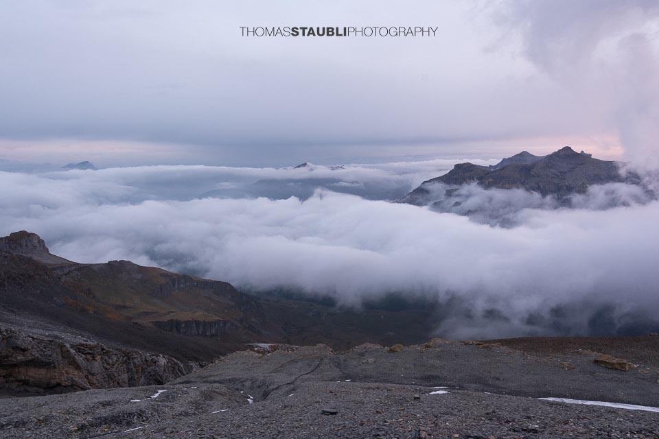 Morgenstimmung auf der Blüemlisalphütte