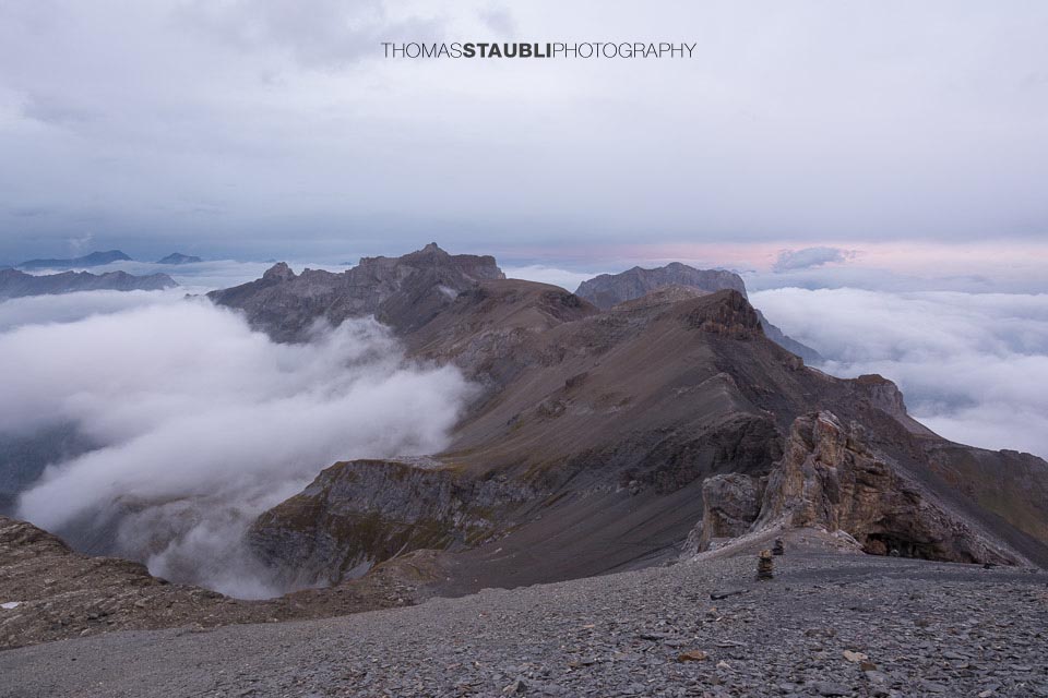 Morgenstimmung auf der Blüemlisalphütte