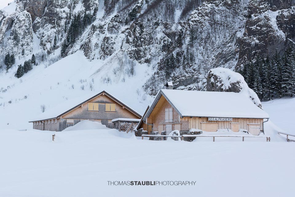 Seealpkäserei in der Winterruhe