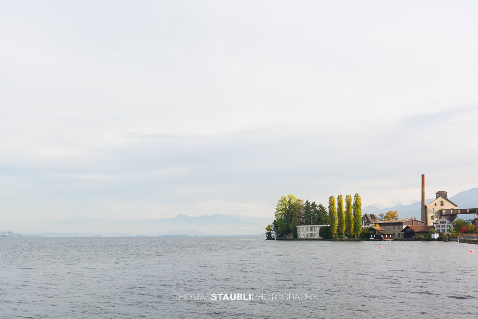 Herbststimmung bei der Halbinsel Giessen in Wädenswil