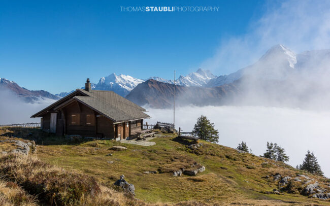 Die Lobhornhütte im Lauterbrunnental