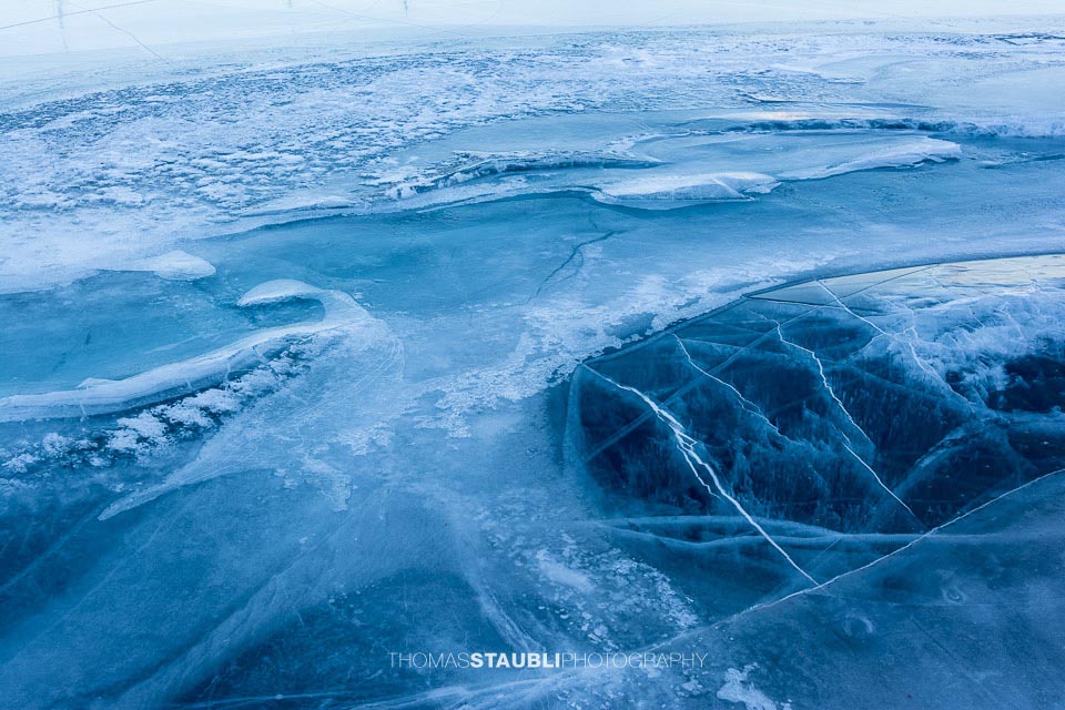 Schwarzeis auf dem Lago Bianco