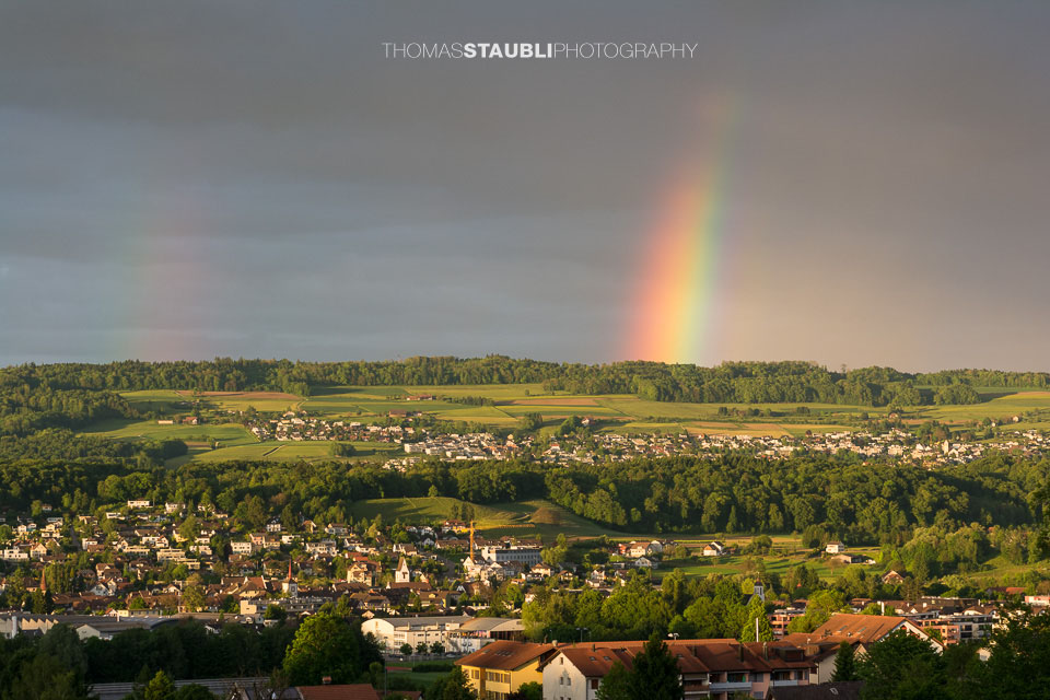 Regenbogen über Mellingen