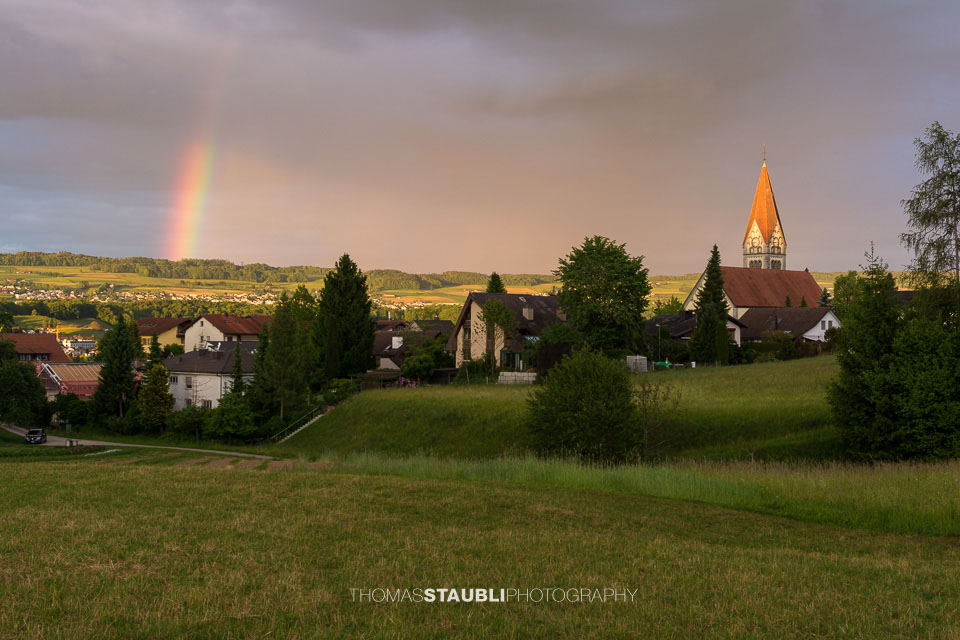 Regenbogen über Mellingen