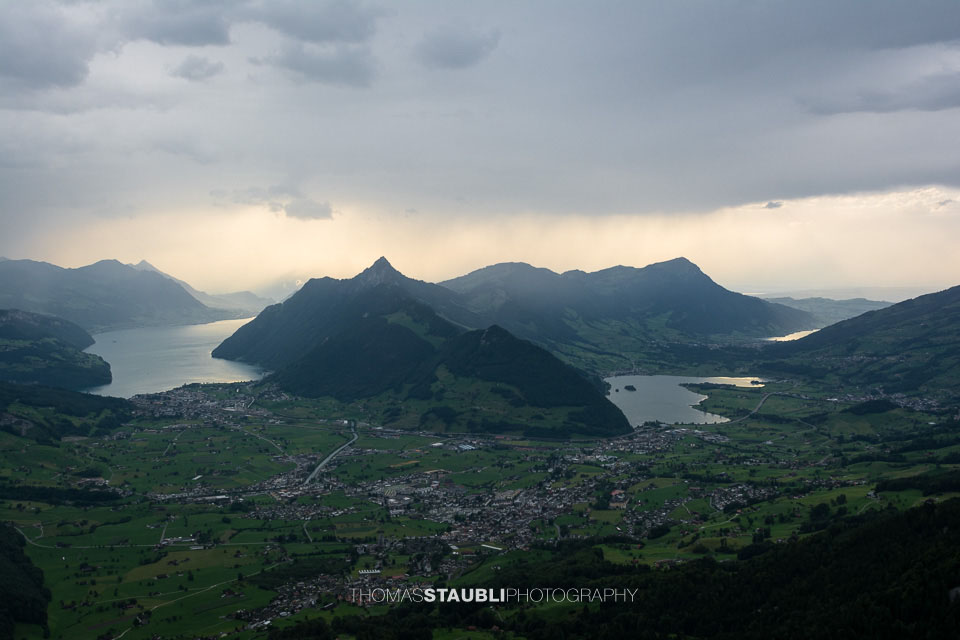 Gewitter über der Zentralschweiz