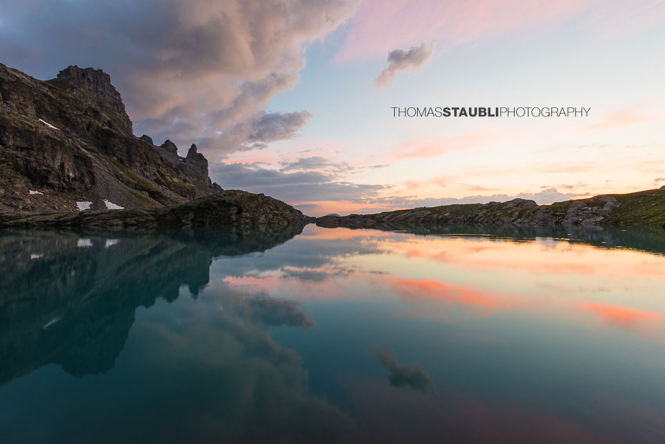 Abendrot über dem Schottensee