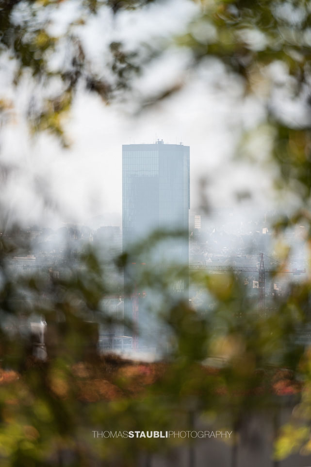 Nebel über Zürich und dem Prime Tower