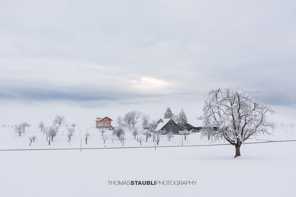 Bauernhof im Winterkleid