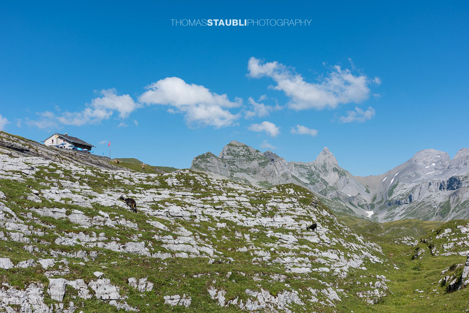 Die Galttalphütte auf der Glattalp