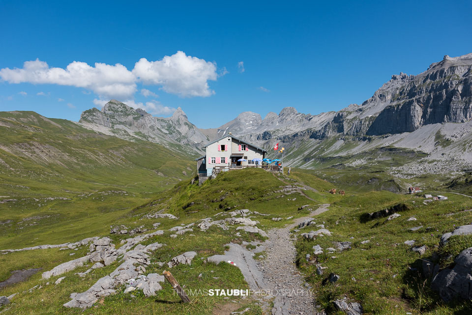 Die Galttalphütte auf der Glattalp