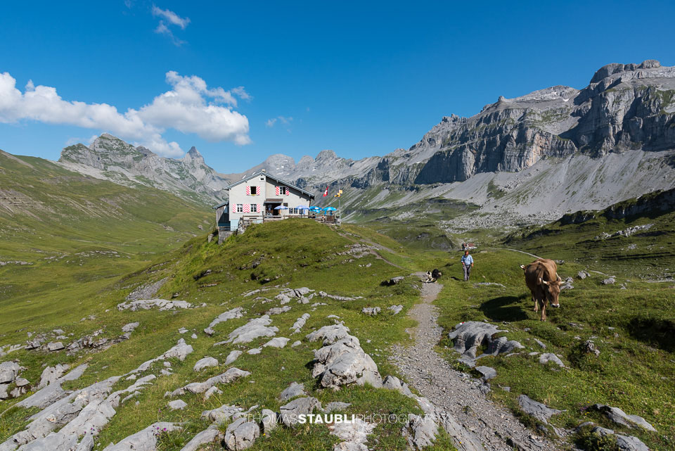 Die Galttalphütte auf der Glattalp