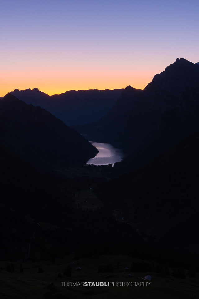 Nachthimmel über dem Klöntal