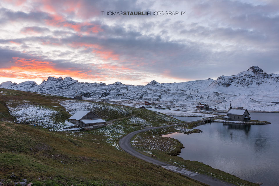 Morgenrot über dem Titlis