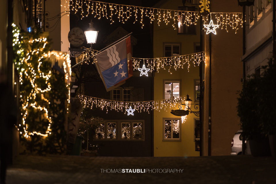 Weihnachtsbeleuchtung in Bremgarten