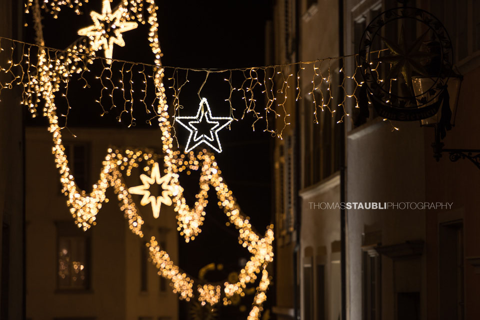 Weihnachtsbeleuchtung in Bremgarten