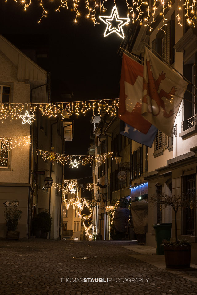 Weihnachtsbeleuchtung in Bremgarten