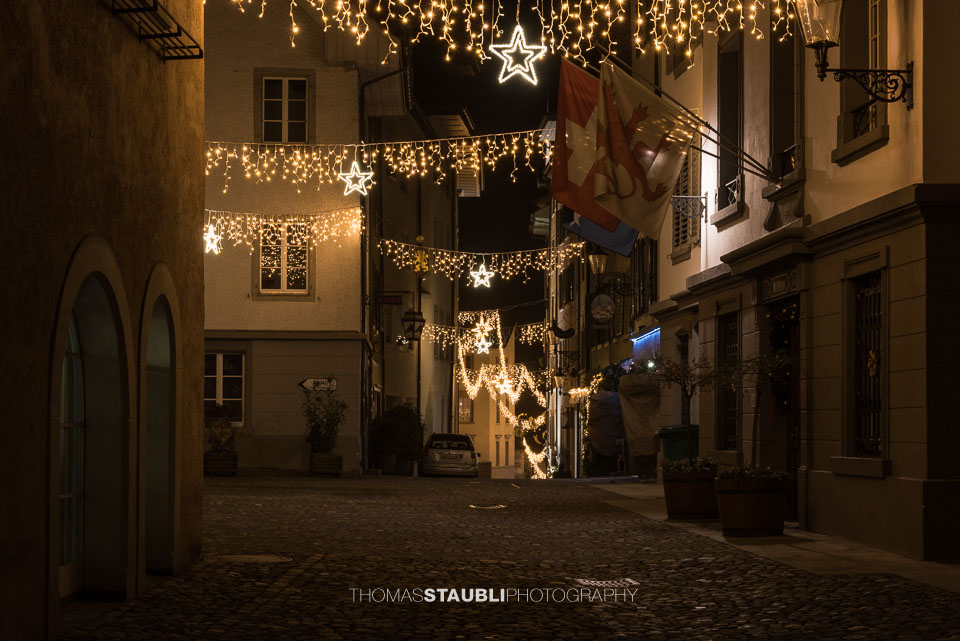 Weihnachtsbeleuchtung in Bremgarten