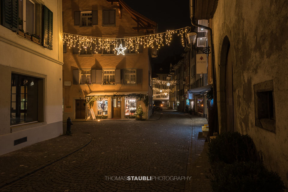 Weihnachtsbeleuchtung in Bremgarten