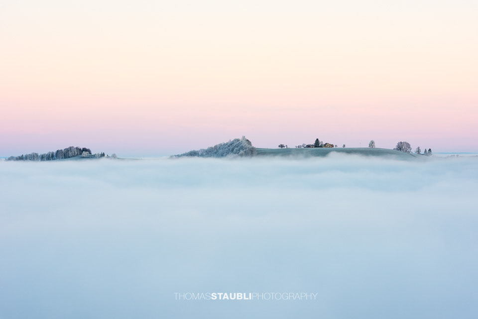 Nebelmeer über dem Hirzel