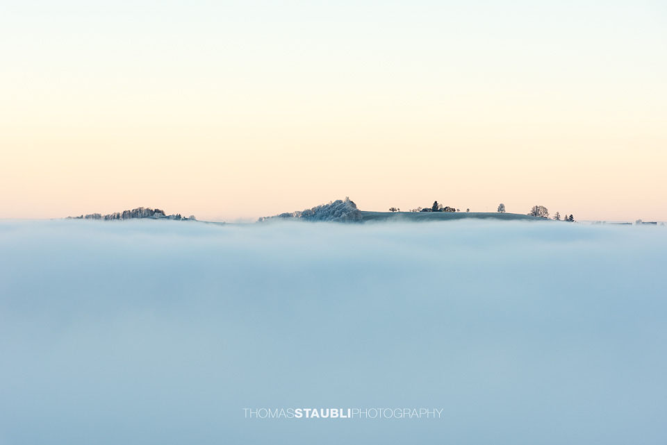 Nebelmeer über dem Hirzel