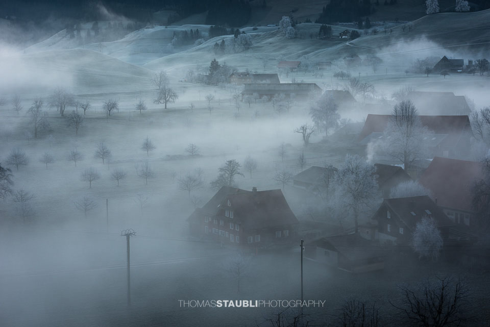 Bodennebel verzaubert die Landschaft