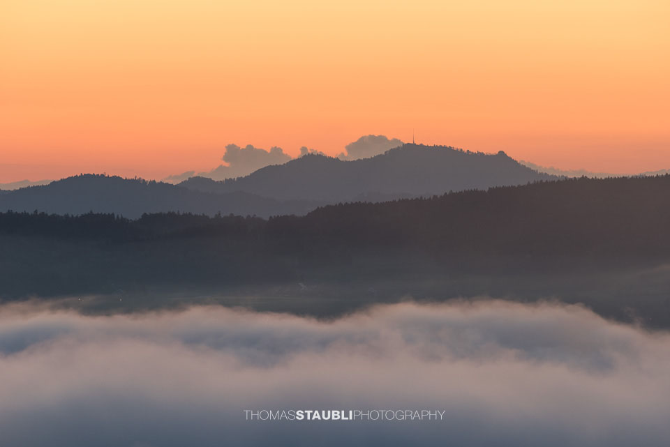 Blick vom Aussichtsturm Albis-Hochwacht
