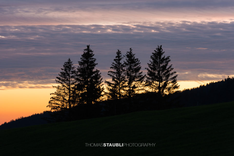 Abendglühen auf dem Raten