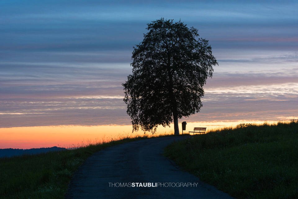 Abendglühen auf dem Raten