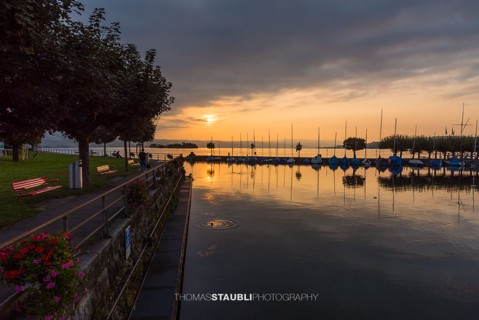 Sonnenuntergang bei Rapperswil