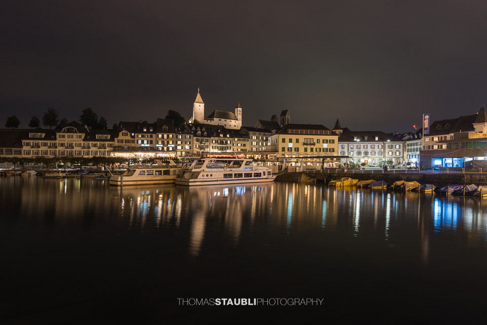Hafen von Rapperswil by night