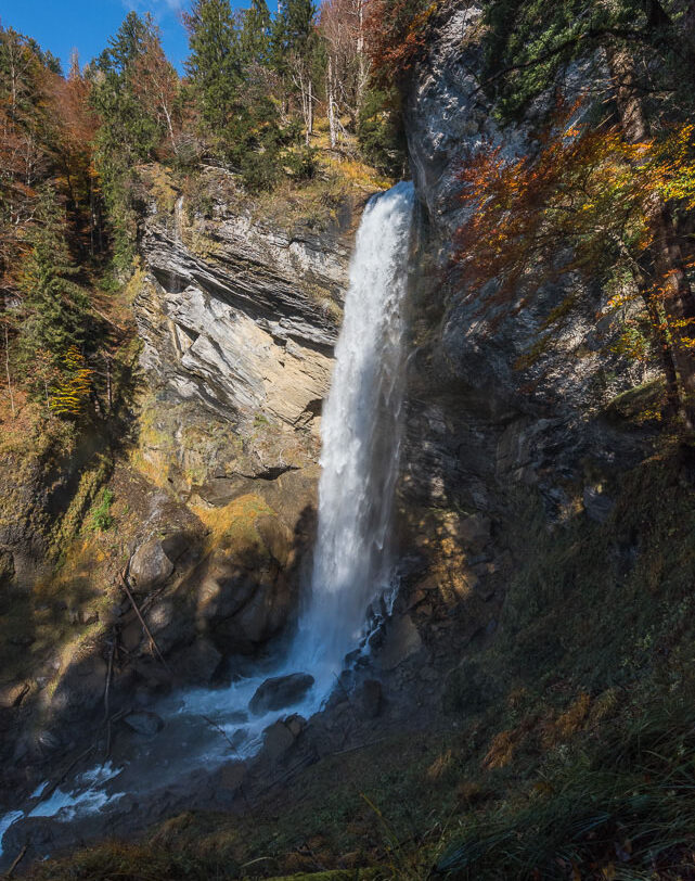 Wasserfall bei Berschis im Herbst