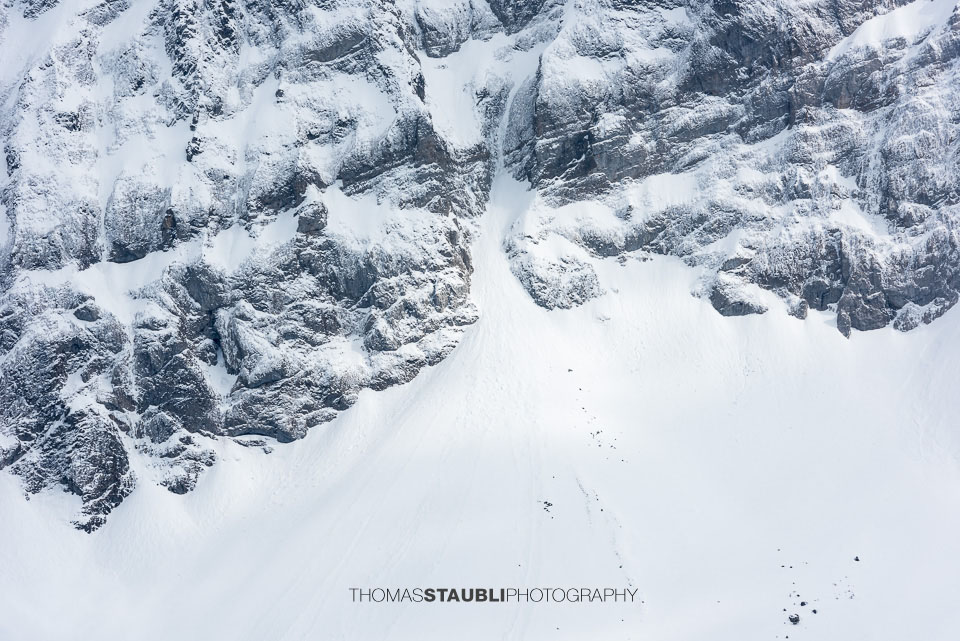 verschneites Säntismassiv