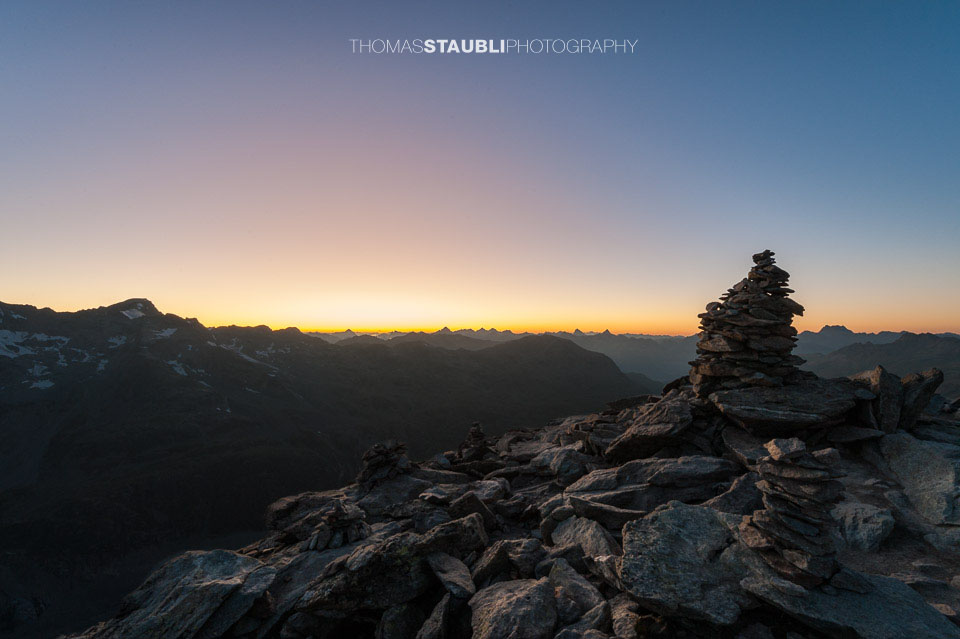 Sonnenuntergang auf dem Munt Pers