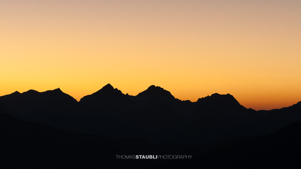 Abendrot auf dem Munt Pers