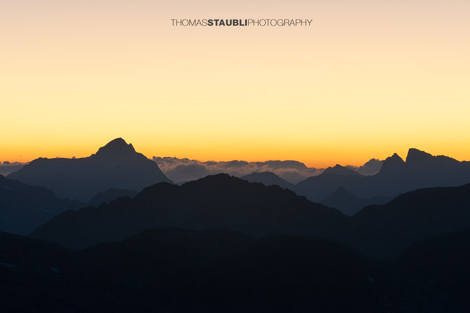 Abendrot auf dem Munt Pers