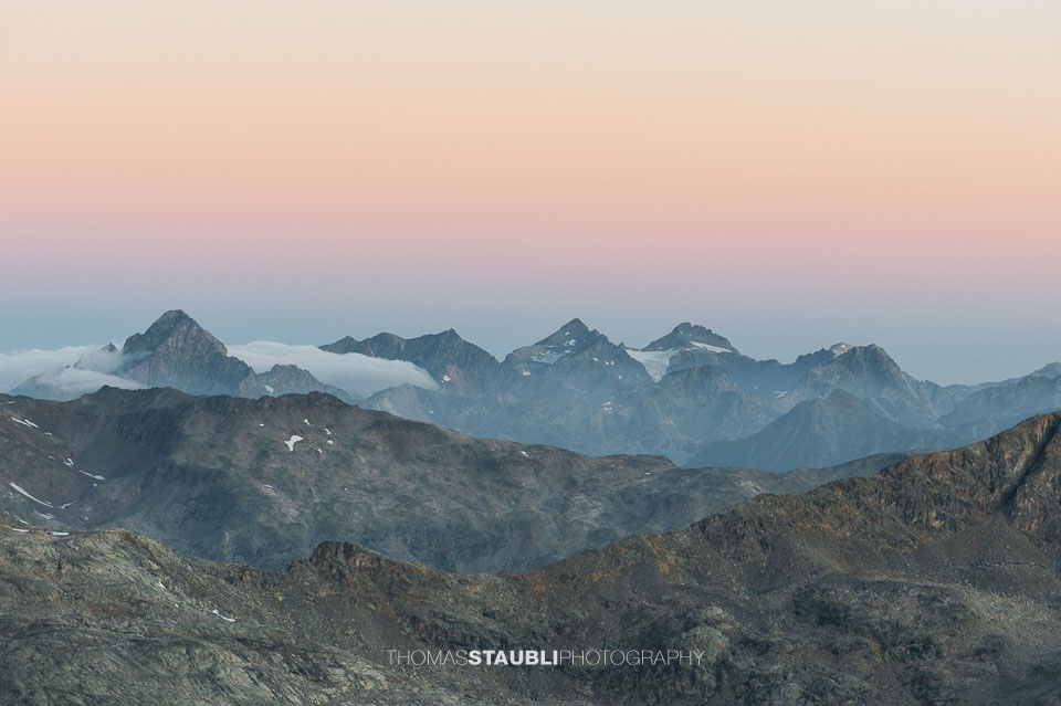 Alpenpanorama auf dem Munt Pers