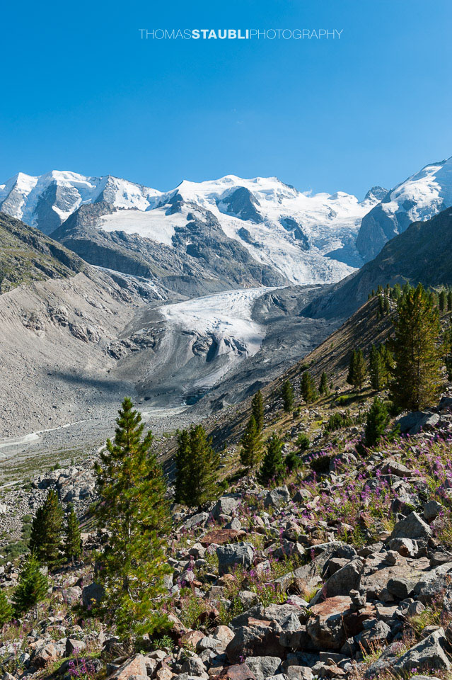 Blick zum Morteratschgletscher