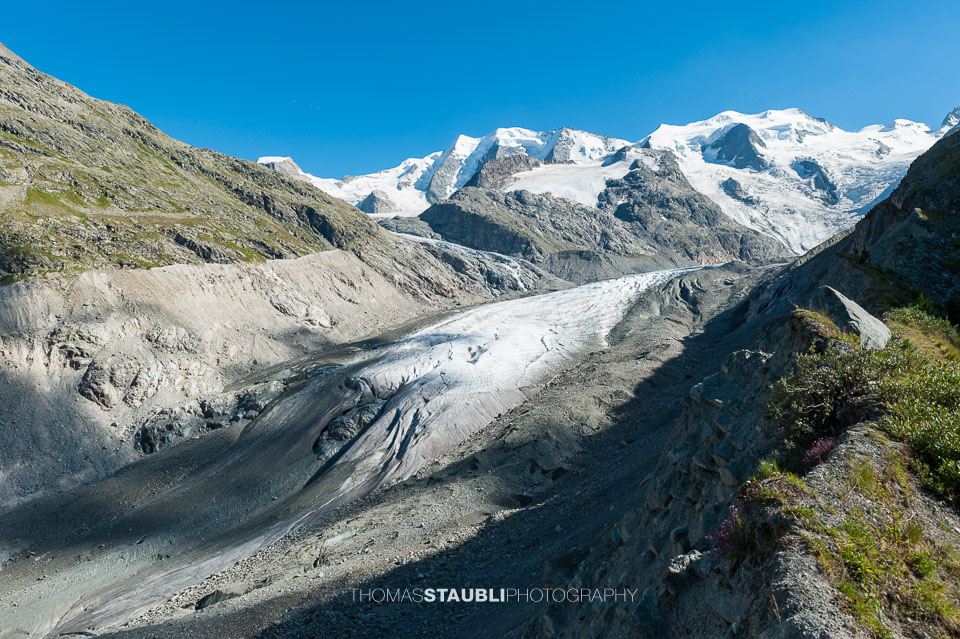 Die Zunge des Morteratschgletschers 2012