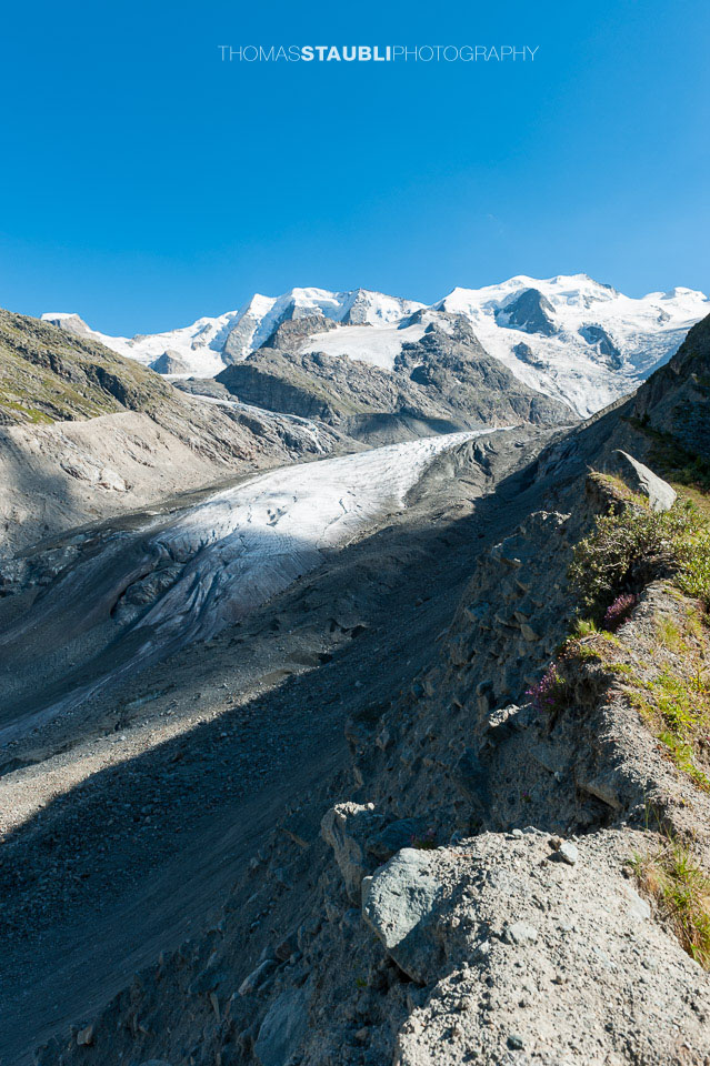 Die Zunge des Morteratschgletschers 2012